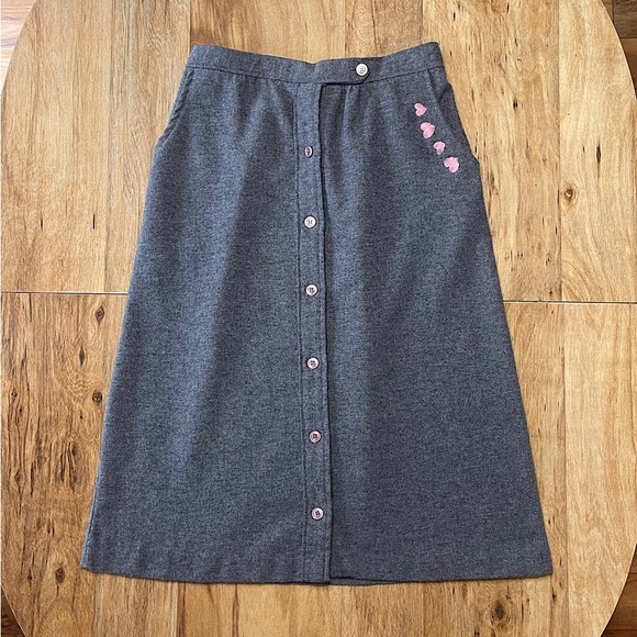 Vintage Wool Blend Skirt - Picture 1 of 6